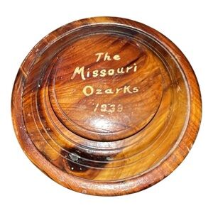 1938 The Missouri Ozarks wooden bowl